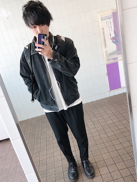 「アイテム（その他アウター）」を使った、こーさん（メンズ・173cm・20代）の秋コーディネート