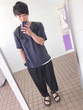 「Supreme （シュプリーム）のアイテム（その他）」を使った、こーさん（メンズ・173cm）の夏コーディネート
