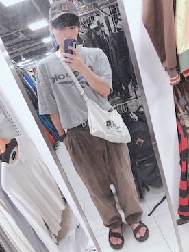 「Carhartt（カーハート）のカーハート ストラップバックキャップ ODESSA  CHARHARTT（キャップ）」を使った、こーさん（メンズ・173cm）の秋コーディネート