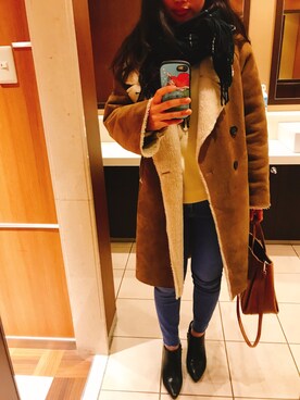 moeさん（レディース・159cm）の冬コーディネート