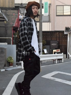 「カモ柄」｜VIZ STORE-TOKYOさん（メンズ・180cm）の春コーディネート