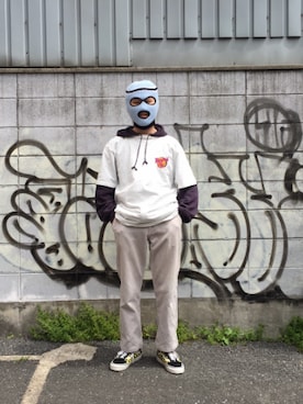 「THUMPERS BROOKLYN NYC USA（サンパース）のアイテム」を使った、KOHEY!?さん（メンズ・169cm）の春コーディネート