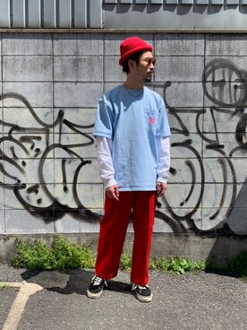「THUMPERS BROOKLYN NYC USA（サンパース）のアイテム」を使った、KOHEY!?さん（メンズ・169cm）の春コーディネート