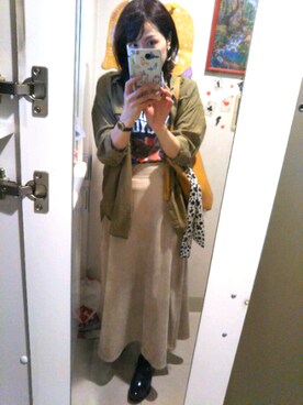 「Marc by Marc Jacobs（マークバイマークジェイコブス）のアイテム（アナログ腕時計）」を使った、ナッツさん（レディース・157cm）の秋コーディネート