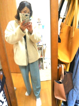 「cepo（セポ）のアイテム（ブルゾン）」を使った、ナッツさん（レディース・157cm）の冬コーディネート
