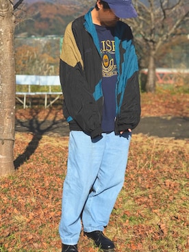 「PUMA（プーマ）のアイテム（ナイロンジャケット）」を使った、kaiさん（メンズ・168cm）の秋コーディネート