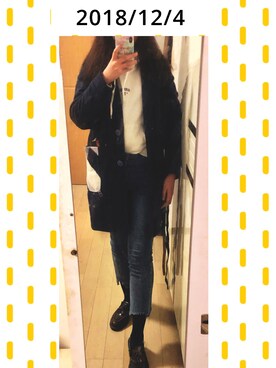 「Gozo（ゴソ）のアイテム（ジャケット/アウター）」を使った、lemonade🍋さん（レディース・170cm）の冬コーディネート