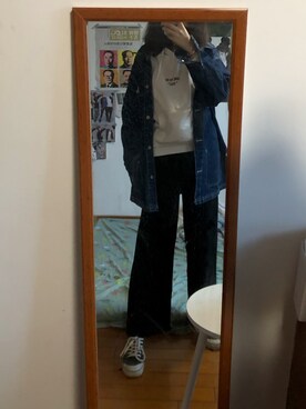 「Gozo（ゴソ）のアイテム（パンツ）」を使った、lemonade🍋さん（レディース・170cm）の秋コーディネート