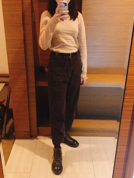 「Gozo（ゴソ）のアイテム（パンツ）」を使った、lemonade🍋さん（レディース・170cm）の秋コーディネート