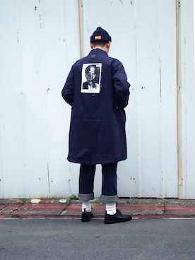 「Levis」｜「アイテム（マウンテンパーカー）」を使った、Wall of Sound さん（メンズ・176cm）の春コーディネート