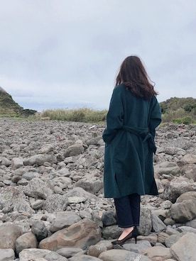 「URBAN RESEARCH（アーバンリサーチ）のアイテム（チェスターコート）」を使った、itsumiさん（レディース・158cm）の秋コーディネート