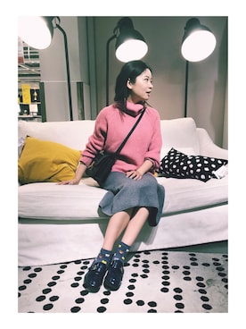 「CELINE」｜「アイテム（その他）」を使った、NiNiさん（レディース・168cm）の秋コーディネート