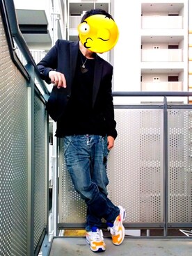 「GGD（ジージーディー）のアイテム（ジャケット/アウター）」を使った、ゆきだるまさん（メンズ・168cm）の春コーディネート