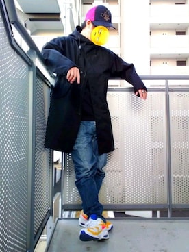 「シンプルおしゃれが好き」｜「アイテム（その他アウター）」を使った、ゆきだるまさん（メンズ・168cm）の春コーディネート