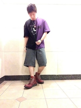 「ポケットモンスター（ポケットモンスター）のアイテム」を使った、ゆきだるまさん（メンズ・168cm）の夏コーディネート