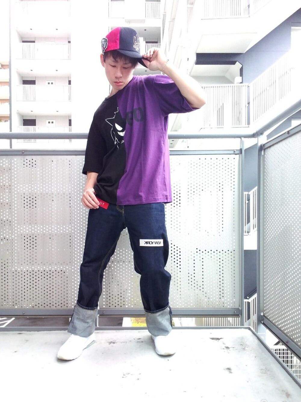 「春夏コーデ、プチプラ、GU、おしゃれさんと繋がりたい、低身長、シンプル、Tシャツ、シンプルコーデ」｜「GUのアイテム（トップス、ブラック系）」を使った、ゆきだるまさん（メンズ・168cm）の夏コーディネートの1枚目の写真