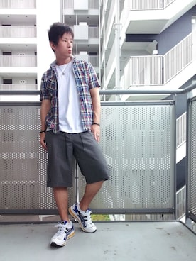 「SASSON（サッソーン）のアイテム」を使った、ゆきだるまさん（メンズ・168cm）の秋コーディネート