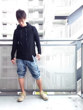 「MARITHE + FRANCOIS GIRBAUD（マリテフランソワジルボー）のアイテム（パンツ）」を使った、ゆきだるまさん（メンズ・168cm）の秋コーディネート