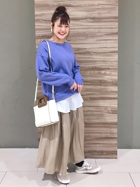 「スタッフコーデ」｜「アイテム（チュニック）」を使った、きぃやんさん（レディース・154cm）の冬コーディネート