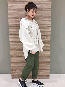 「Green　Parks（グリーンパークス）のアイテム（パンプス）」を使った、きぃやんさん（レディース・154cm）の冬コーディネート