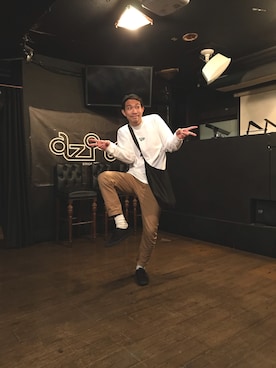 「ラブアンドピース2020」｜「アイテム（チノパンツ）」を使った、そーし→お笑いコンビヴァンパイアリゾットさん（メンズ・179cm）の秋コーディネート