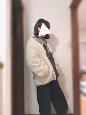 「cepo（セポ）のアイテム（ブルゾン）」を使った、sayakaさん（レディース・155cm）の冬コーディネート