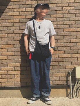 「DOLCE&GABBANA（ドルチェアンドガッバーナ）のアイテム（帽子）」を使った、じゅんさん（メンズ・168cm）の春コーディネート