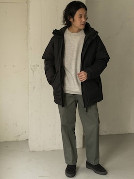 「URBAN RESEARCH DOORS（アーバンリサーチドアーズ）の【別注】小松マテーレ×DOORS　ダウンパーカー∴（ダウンジャケット/コート）」を使った、Taniさん（メンズ・172cm）の秋コーディネート
