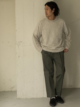 「カシミアニット」｜Taniさん（メンズ・172cm）の冬コーディネート