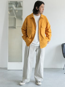 「アイテム（ミリタリージャケット）」を使った、Taniさん（メンズ・172cm）の冬コーディネート