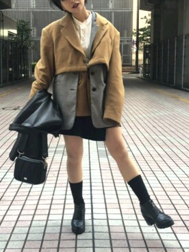 hashiさん（レディース・156cm）の冬コーディネート