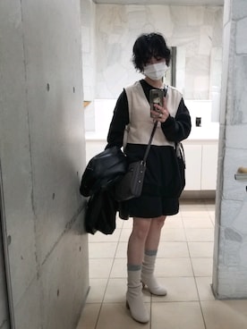 hashiさん（レディース・156cm）の冬コーディネート