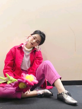 hashiさん（レディース・156cm）の冬コーディネート