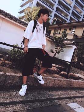 「PANTS...（パンツ）のアイテム」を使った、Tamさん（メンズ・172cm）の夏コーディネート