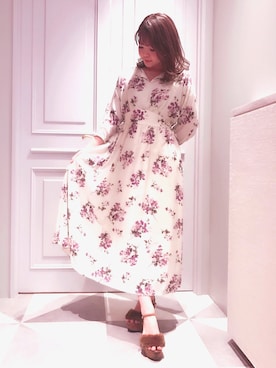 「Supreme.La.La.（シュープリームララ）のアイテム（ワンピース/ドレス）」を使った、Mai Hiranoさん（レディース・158cm）の秋コーディネート