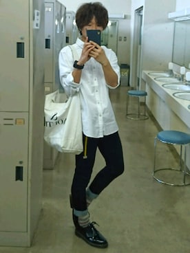 「ADPOSION（アドポーション）のアイテム」を使った、Tossyさん（メンズ・163cm）の春コーディネート