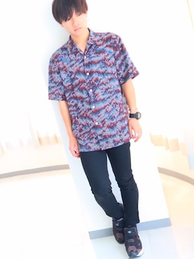 「J-AXIS（ｼﾞｪｲｱｸｼｽ）のアイテム」を使った、Tossyさん（メンズ・163cm）の夏コーディネート