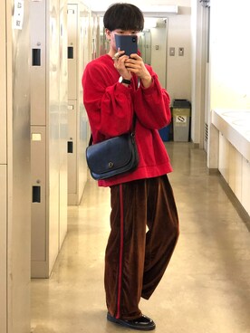「WEGO（ウィゴー）のアイテム（スウェット）」を使った、Tossyさん（メンズ・163cm）の秋コーディネート