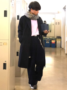「WEGO（ウィゴー）のアイテム（スウェット）」を使った、Tossyさん（メンズ・163cm）の秋コーディネート