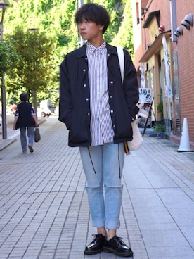 「DAISO（DAISO）のアイテム（アクセサリー）」を使った、Tossyさん（メンズ・163cm）の春コーディネート