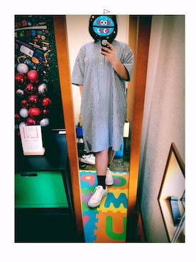 「DANTON（ダントン）のアイテム（ワンピース/ドレス）」を使った、Yumeyuaさん（レディース・164cm）の春コーディネート