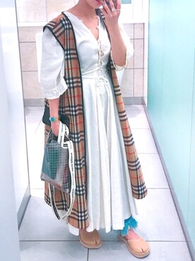 「バーバリー」｜「アイテム（ワンピース/ドレス）」を使った、ori_さん（レディース・150cm）の春コーディネート