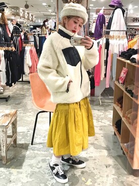 「秋のブラウンスタイル」｜「アイテム（ブルゾン）」を使った、ori_さん（レディース・150cm）の秋コーディネート