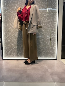 「NARACAMICIE（ナラカミーチェ）のアイテム」を使った、akanomagicさん（レディース・166cm）の秋コーディネート