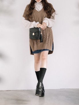 mysaliinaさん（レディース・158cm）の冬コーディネート