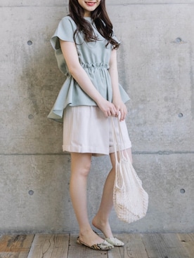 「Mysa&Liina（ミーサリーナ）のアイテム」を使った、mysaliinaさん（レディース・158cm）の春コーディネート
