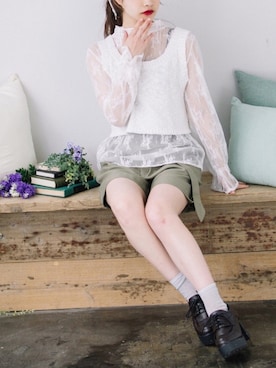 「涼しげ」｜「アイテム（その他）」を使った、mysaliinaさん（レディース・158cm）の春コーディネート