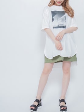 「BBQ」｜「アイテム（その他）」を使った、mysaliinaさん（レディース・158cm）の夏コーディネート