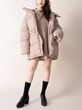 「アイテム（チュニック）」を使った、mysaliinaさん（レディース・158cm）の秋コーディネート