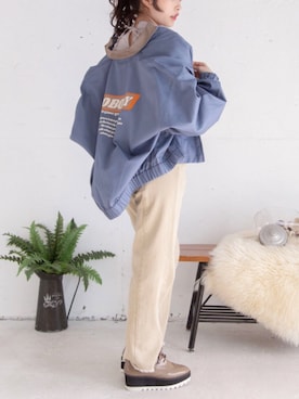 「カットオフデニム」｜mysaliinaさん（レディース・158cm）の冬コーディネート